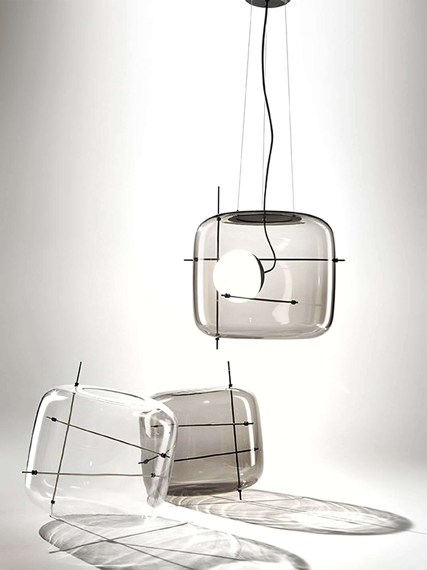 Elegant Glas Pendellampe - 30cm