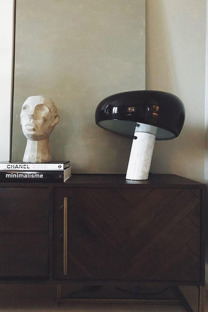 Elegant Marmor Bordlampe 28/40cm