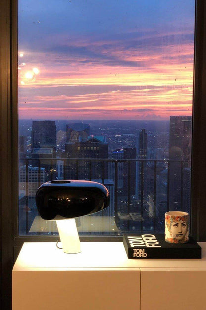 Elegant Marmor Bordlampe 28/40cm