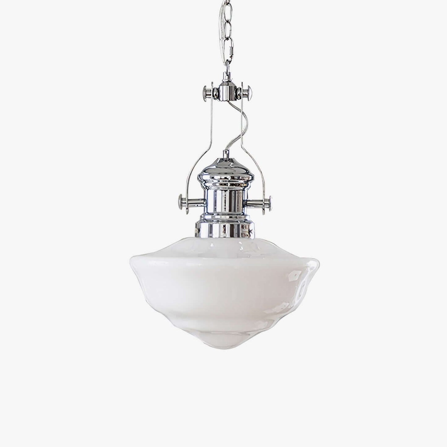 Elegant Skolehus Pendellampe - 30cm Glas