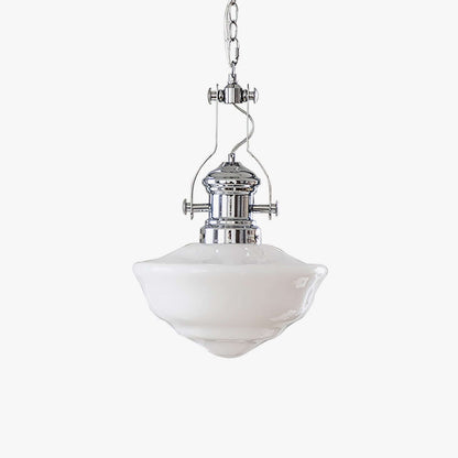 Elegant Skolehus Pendellampe - 30cm Glas