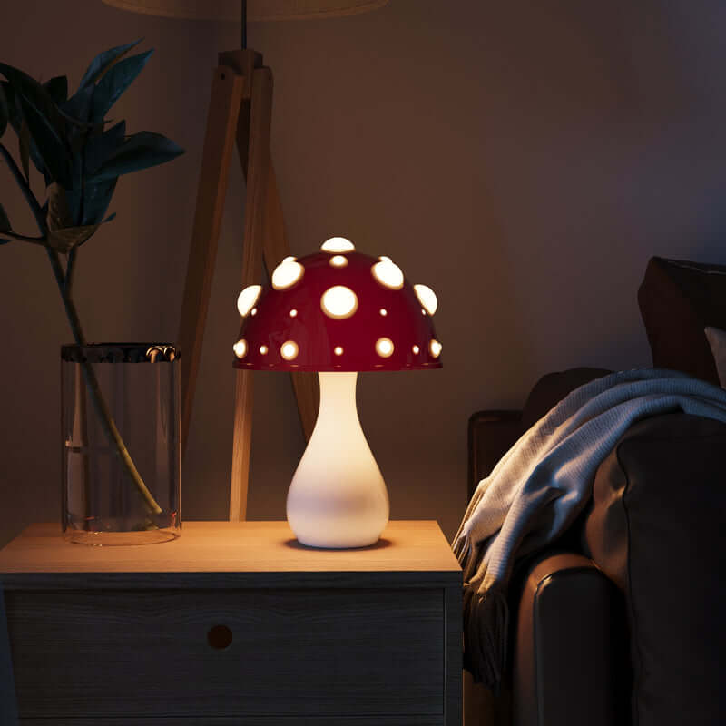 LED Bordlampe Svampedesign - Amanita