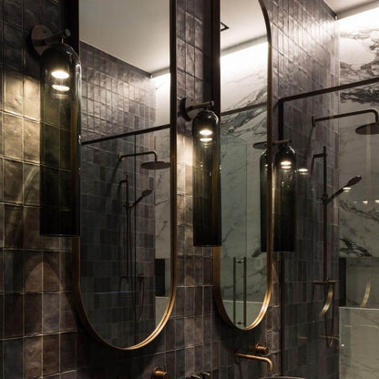 Elegant Kunstglas Lampe - Dia 10cm x H 48cm