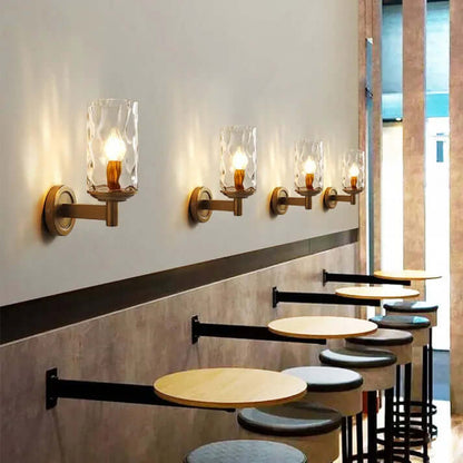 Retro Væglampe i Glas