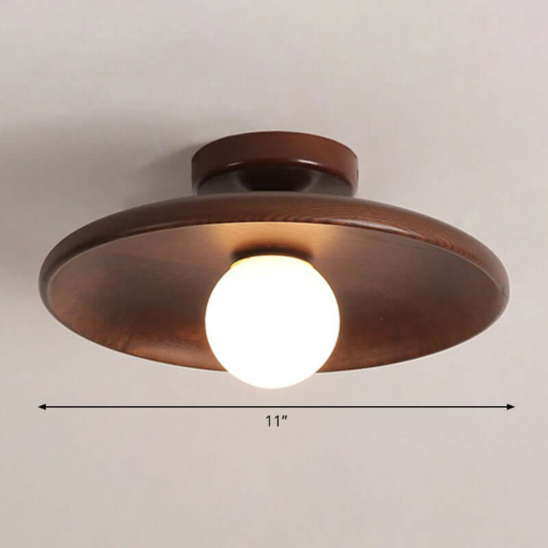 Moderne Lavt Skålformet Loftslampe