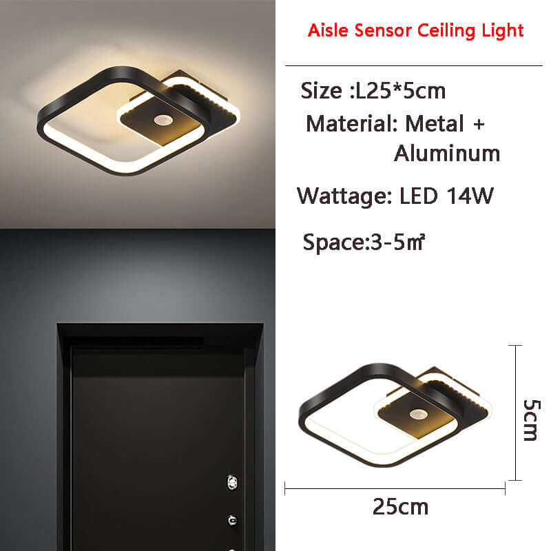 LED Loftslampe med Bevægelsessensor