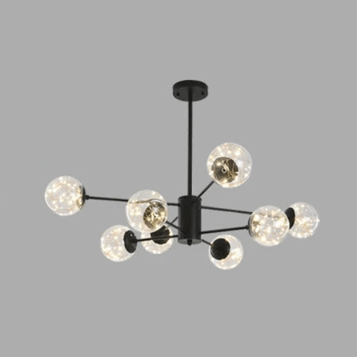 Elegant Glaskugle Lysekrone