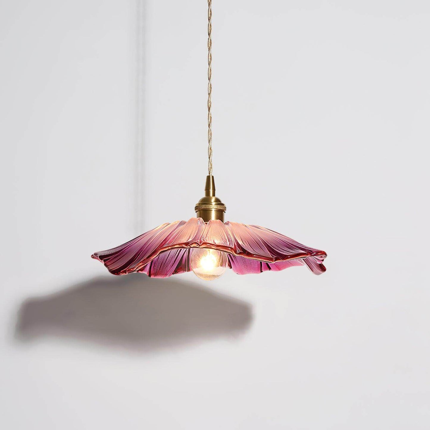 Elegant Blomsterglas Pendel - 28cm