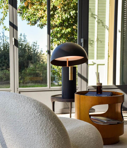 Designer Bordlampe i Metal og Glas - 30cm