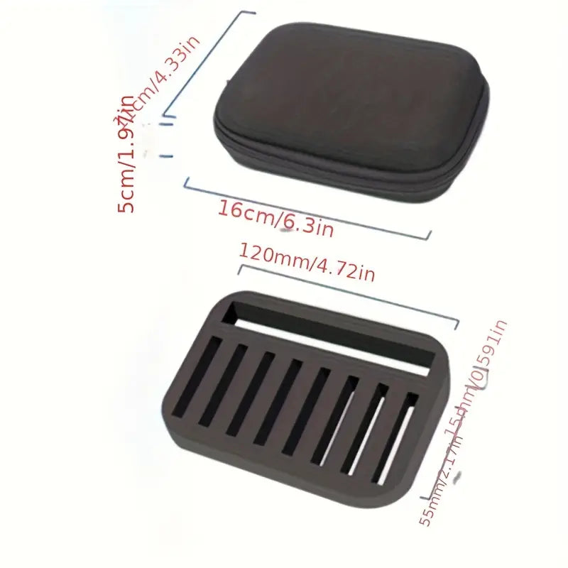 "Deluxe lokkesæt til predatorfiskeri med 16 farverige spinnere og praktisk opbevaringsmappe for optimal fangst."