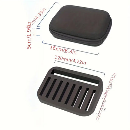 "Deluxe lokkesæt til predatorfiskeri med 16 farverige spinnere og praktisk opbevaringsmappe for optimal fangst."