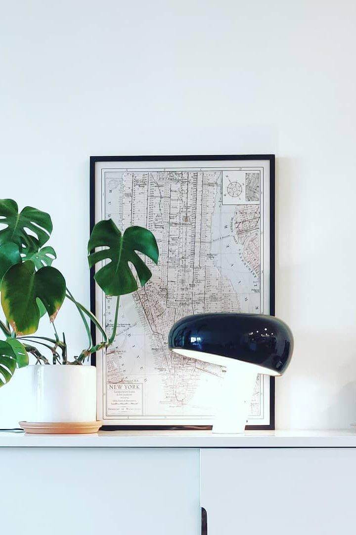 Elegant Marmor Bordlampe 28/40cm