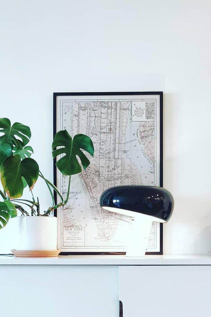 Elegant Marmor Bordlampe 28/40cm