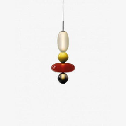 Farverig Glas Pendel - Moderne Designlampe