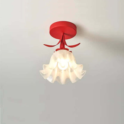 Tiffany Blomster Loftslampe i Mini Format