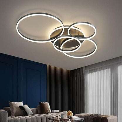 Dæmpbar LED Loftslampe med Fjernbetjening - Sort