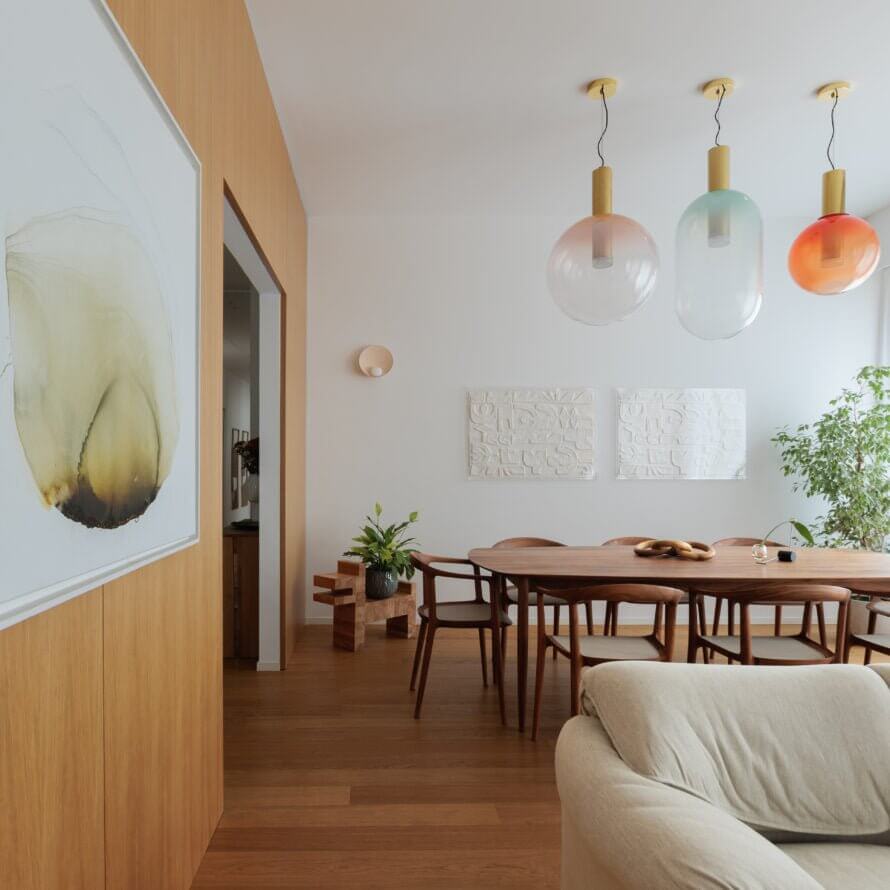 Elegant Pendel Lampe i Glas & Metal - Isabel
