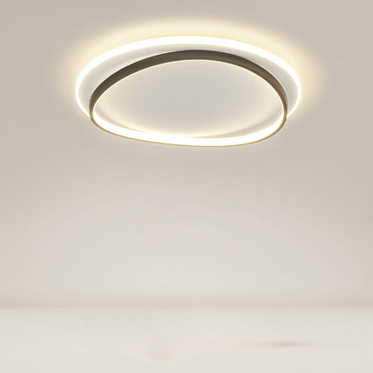 Elegant Loftslampe i Sort/Guld