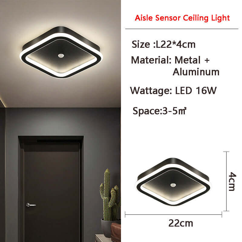 LED Loftslampe med Bevægelsessensor