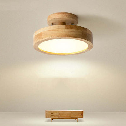 Dæmpbar LED-loftslampe i træ - 36W