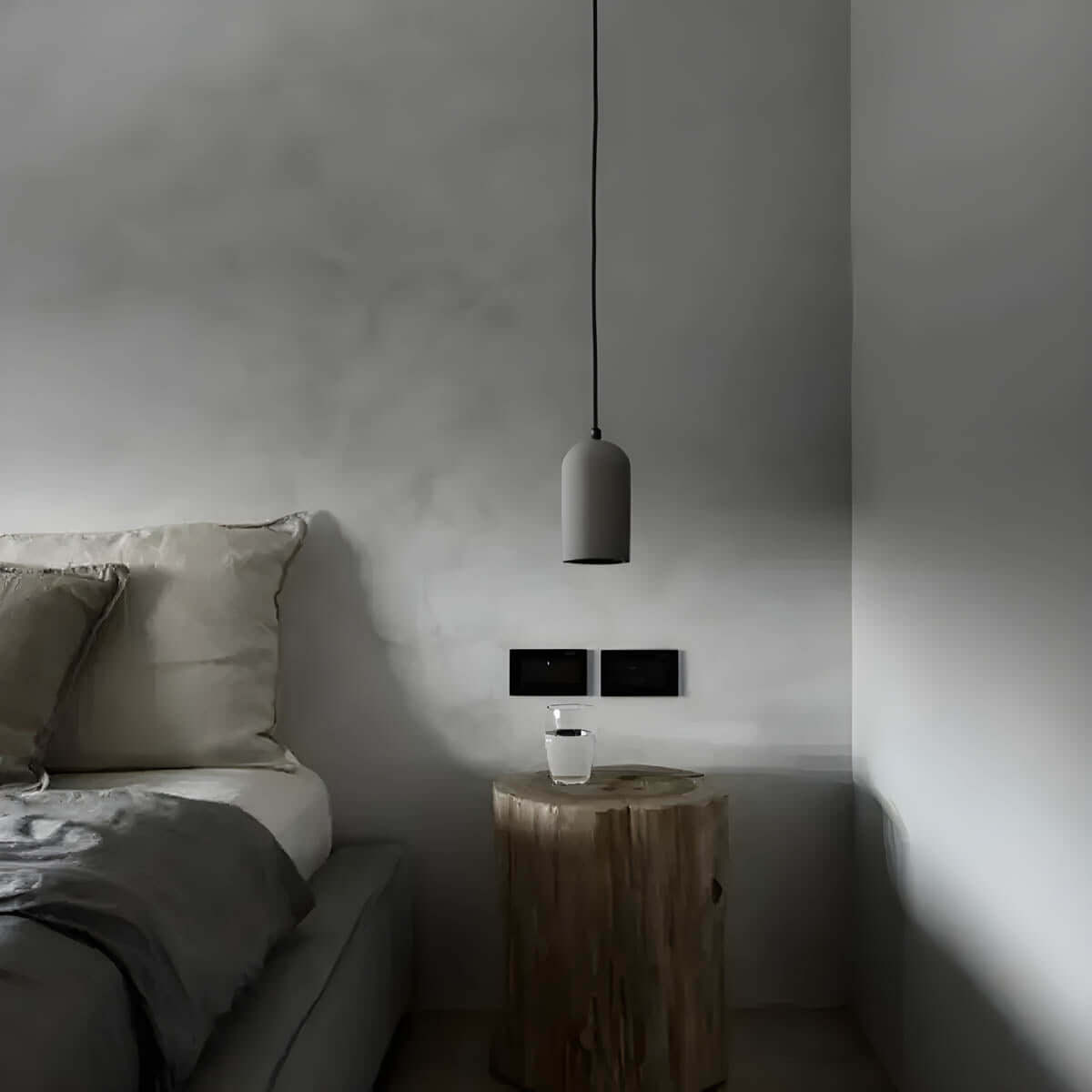 Moderne Beton Pendellampe - Dia 9,6cm