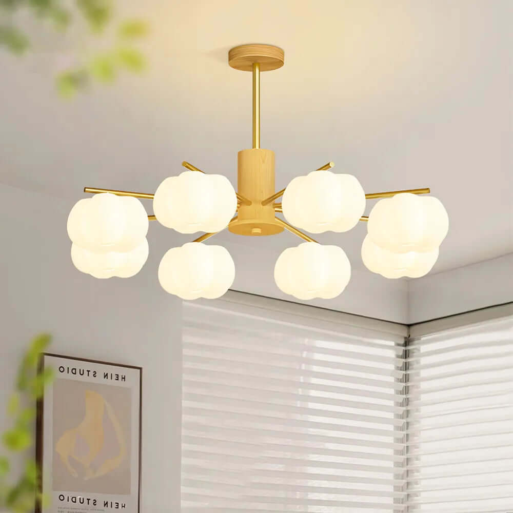 Moderne Loftslampe i Træ & Metal