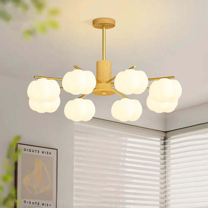 Moderne Loftslampe i Træ & Metal