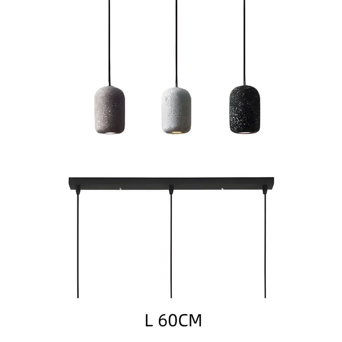Moderne Cement Pendellampe - Dia 16cm