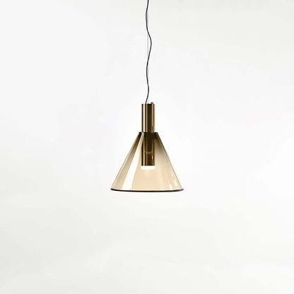 Elegant Pendel Lampe i Glas & Metal - Isabel