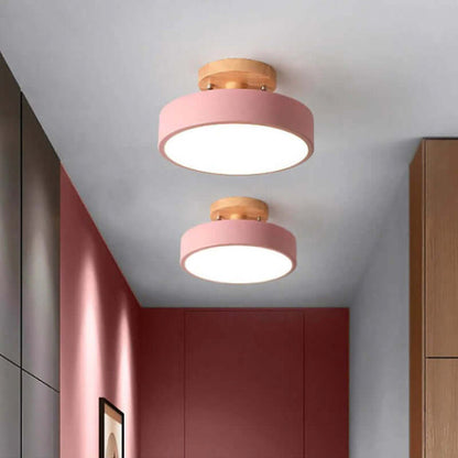Dæmpbar LED-loftslampe i træ - 36W