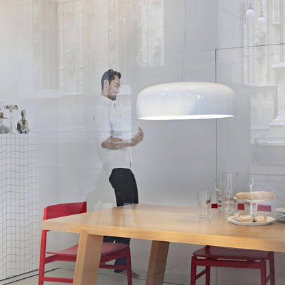 Moderne Pendellampe i Aluminium og Polykarbonat