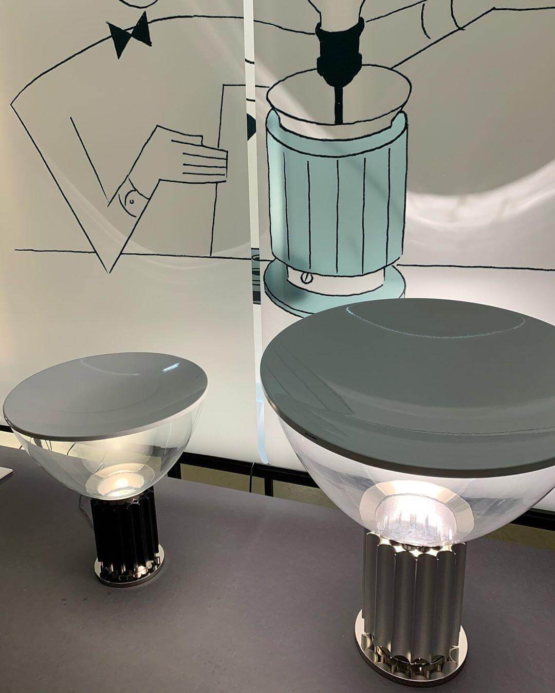 Elegant Marmor Bordlampe 28/40cm