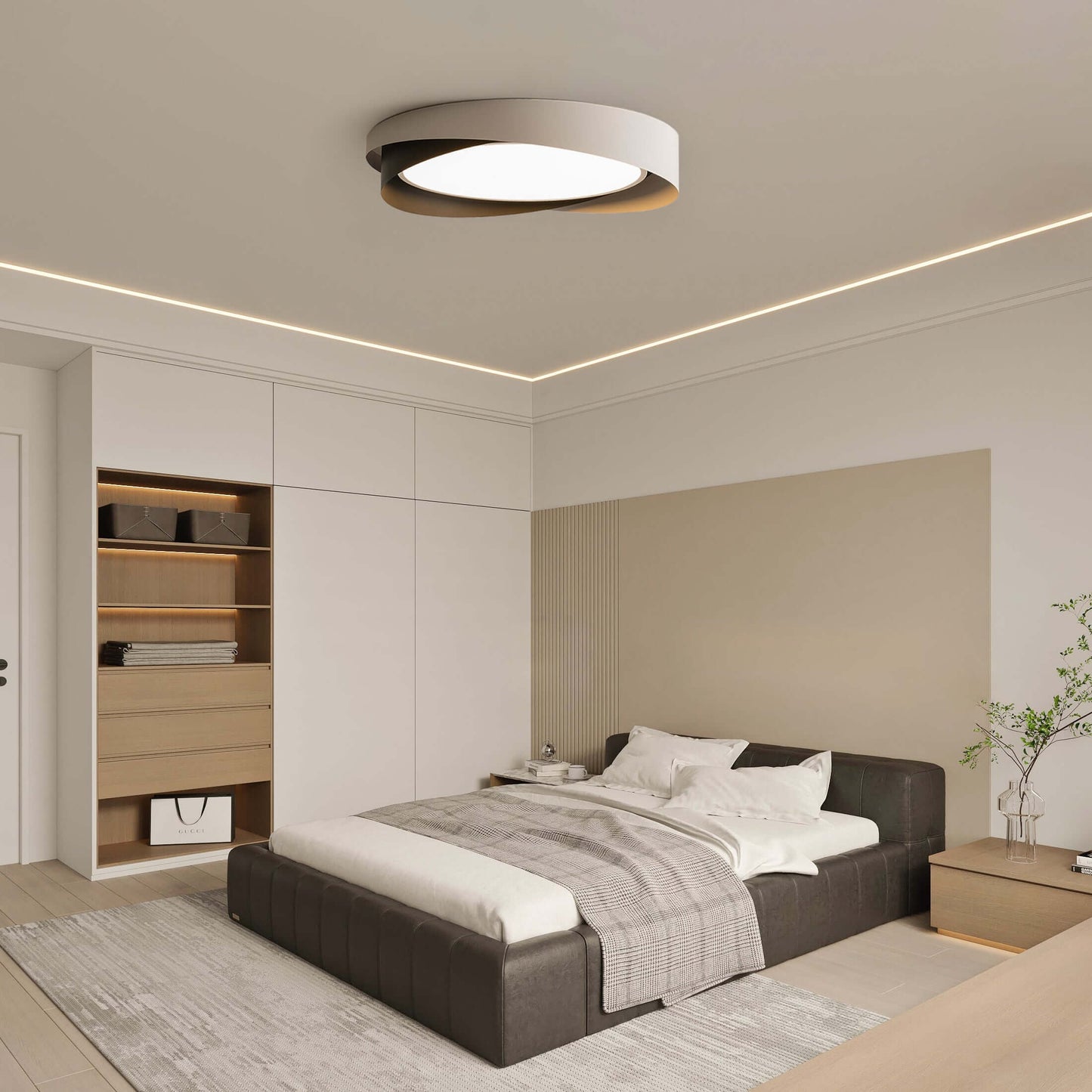 Moderne Loftlampe med Integreret LED