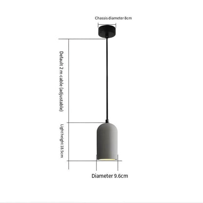 Moderne Beton Pendellampe - Dia 9,6cm
