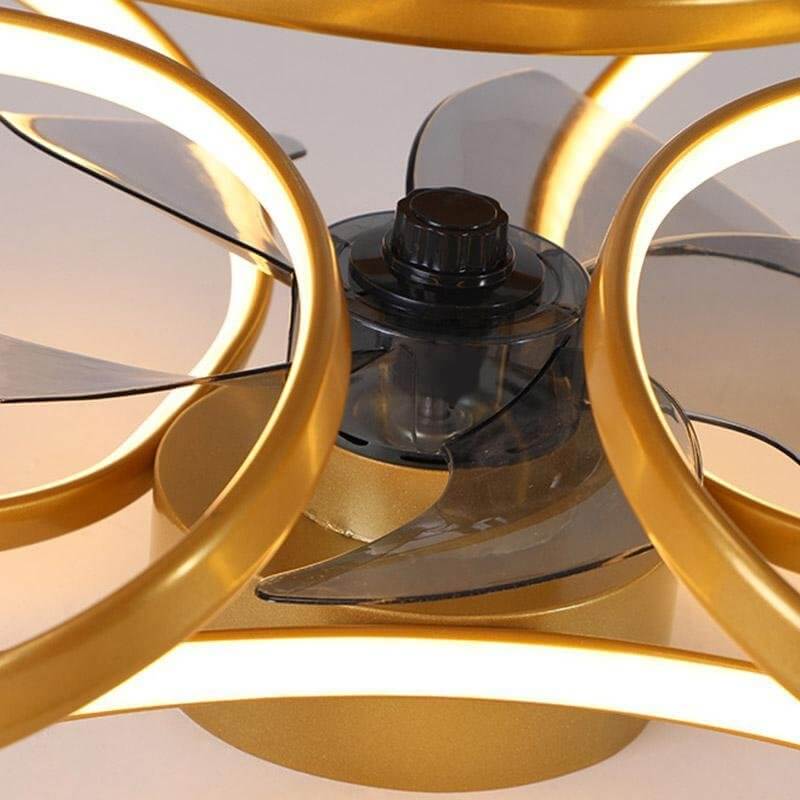LED Loftlampe m/ Ventilator - Moderne Design