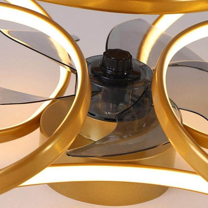 LED Loftlampe m/ Ventilator - Moderne Design