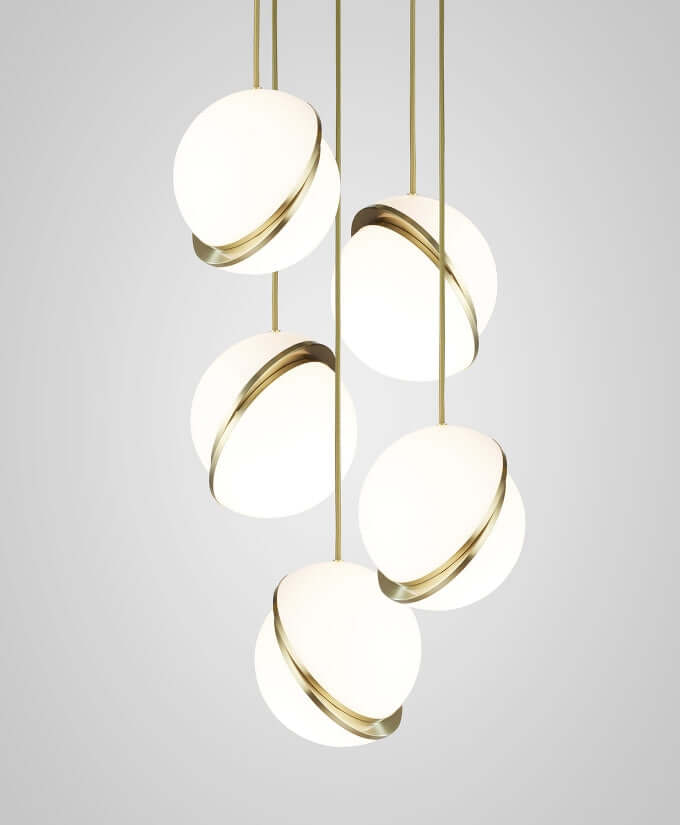 Elegant Halvmåne Pendellampe