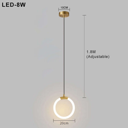 Moderne LED-Pendellampe i Skandinavisk Design