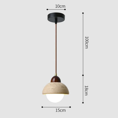 Elegant Marmor Pendel - 15cm
