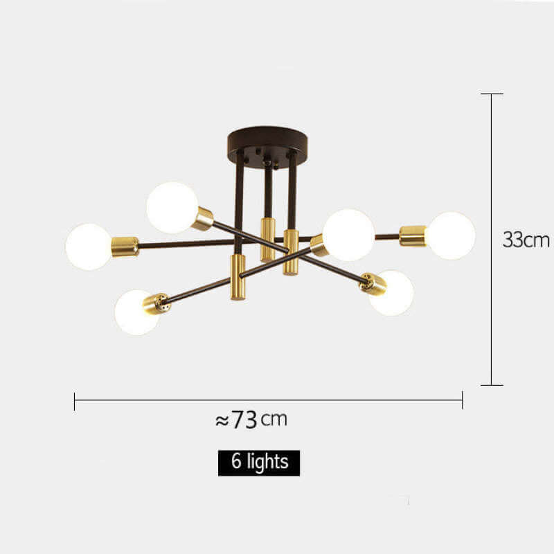 Moderne Glas Globe Lysekrone