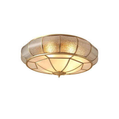 Loftslampe i Tekstureret Glas