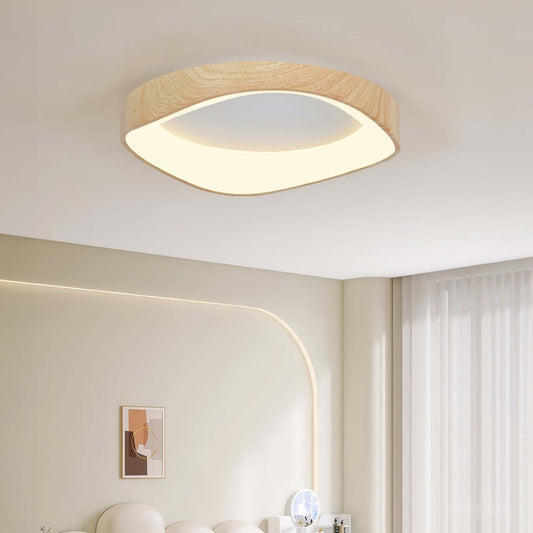 Moderne LED Loftslampe i Trædesign - 40/50/60cm