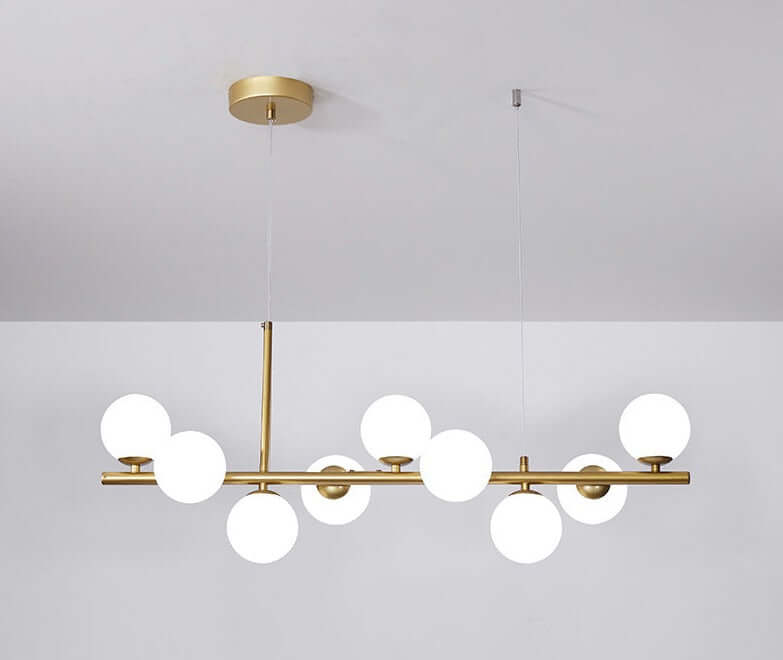 Elegant Pendellampe i Glas og Metal - 83x24cm
