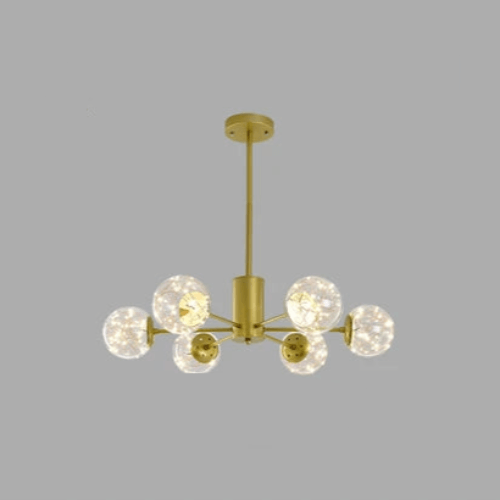 Elegant Glaskugle Lysekrone