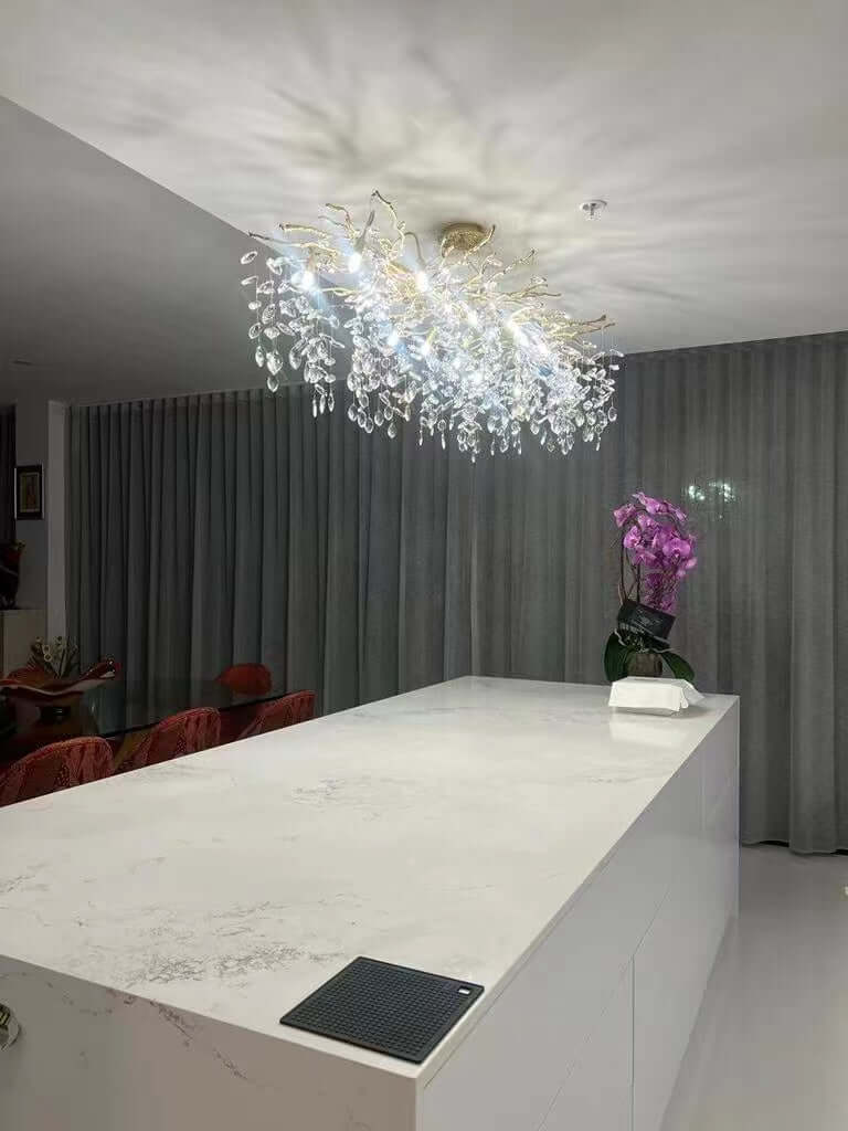 Elegant Krystal Lysekrone - Fransk Stil