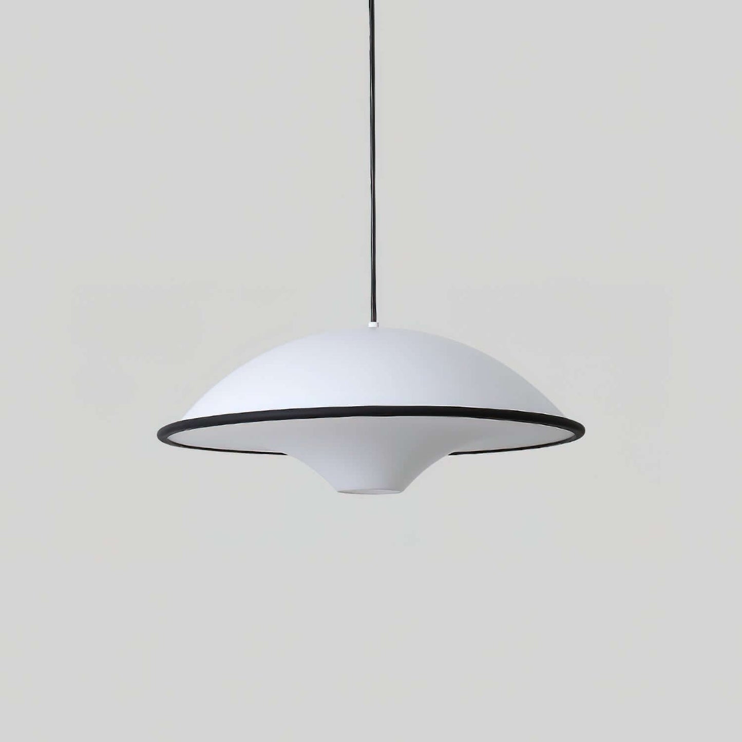 Moderne UFO Pendellampe i Akryl & Metal - Ø45cm