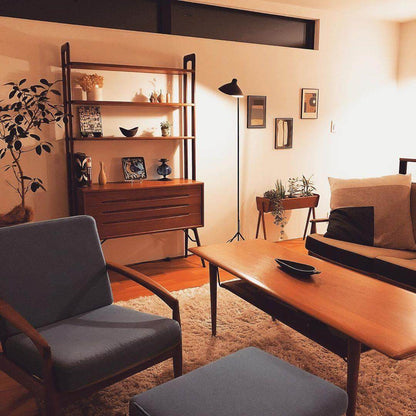 Justerbar 3-armet gulvlampe i metal