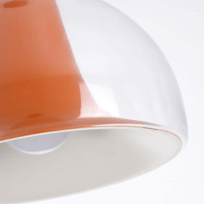 Elegant Halvcirkelformet Glas Pendellampe