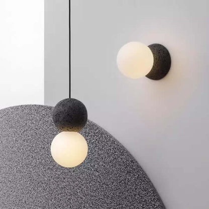 Elegant Pendellampe med Opal Glasdiffusor