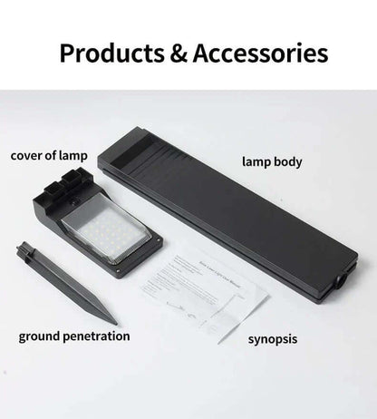 Solcelle-havelampe med LED | 4W | H41cm